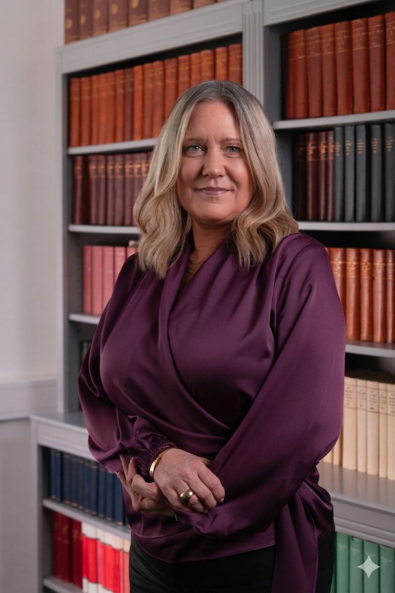 Porträtt av Johanna Liljeros, administration på Advokatbyrån Novum