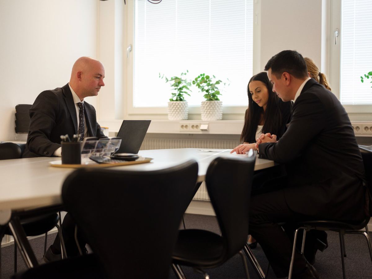 Klientmöte på Advokatbyrån Novum